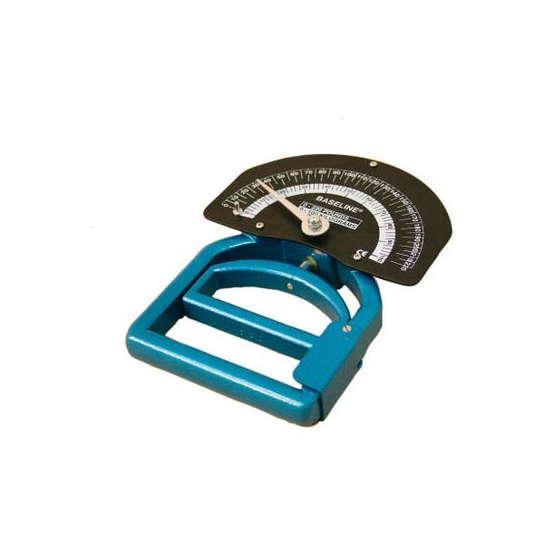 Baseline Smedley Spring Dynamometer, Child, 110 lb. Capacity, Blue